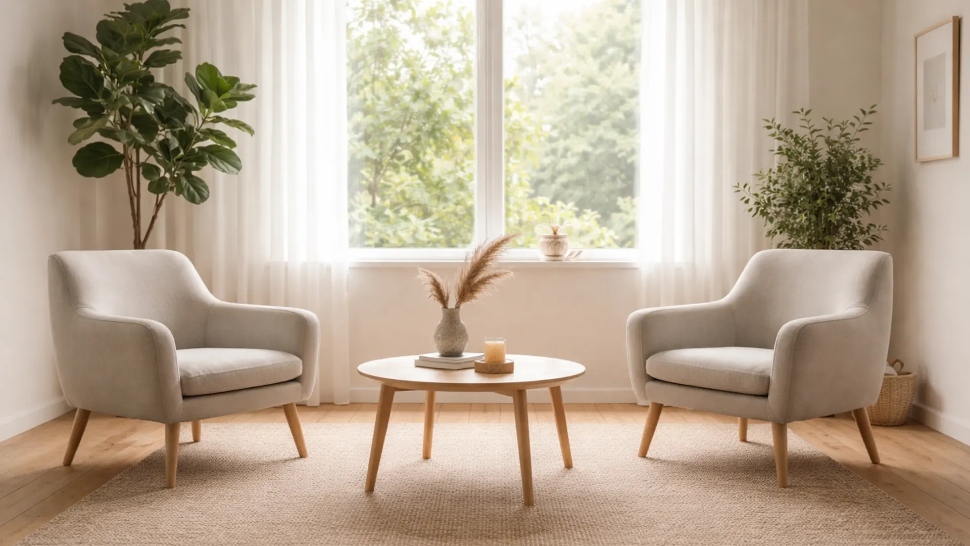 Calm therapy room in London