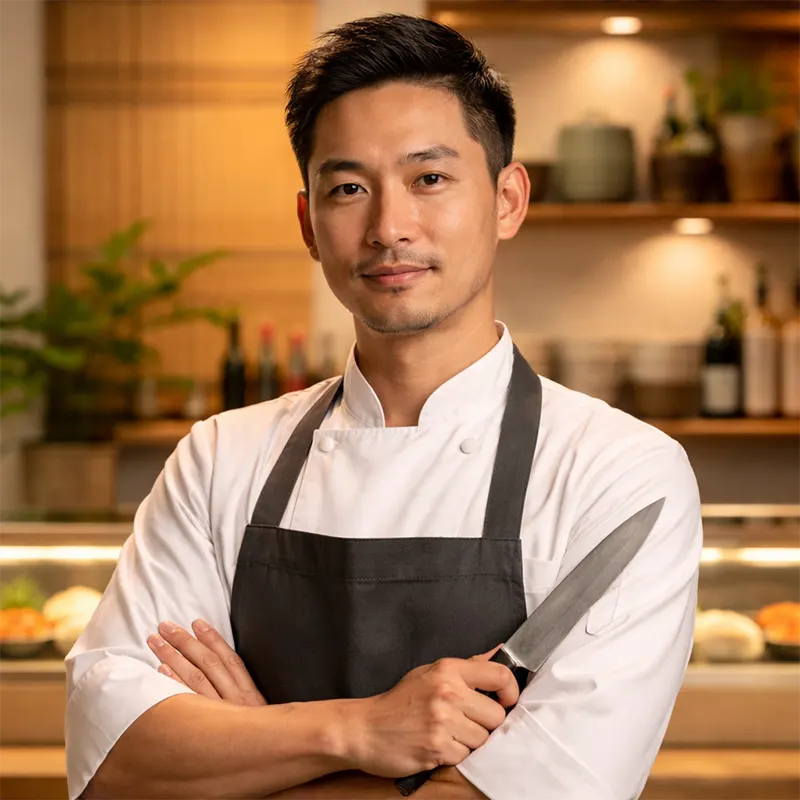 Sushi chef portrait
